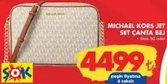 MICHAEL KORS JET SET ÇANTA BEJ